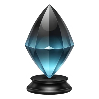 Magic morion mineral crystal On the stand sticker