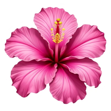 hibiscus flower pink sticker