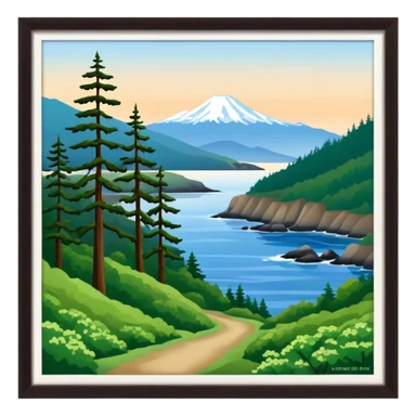 Port Angeles Washington no border walking trail sticker