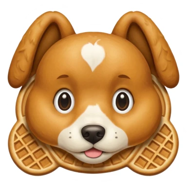 Doggy waffle sticker