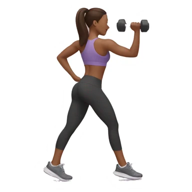 woman workout sticker