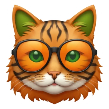 Cat wearing sunglasses sticker