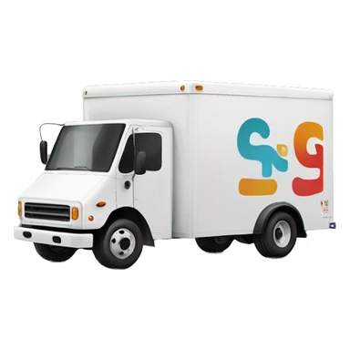 Boxtruck with letters "PGS” on the side sticker