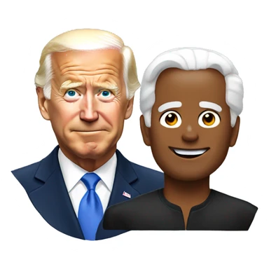 Biden and trump  sticker