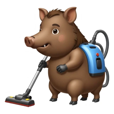 boar vacuums with a vacuum cleaner sticker