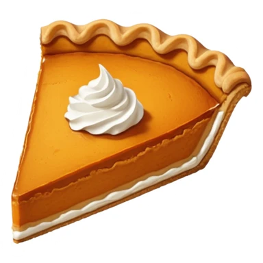 A slice of pumpkin pie sticker