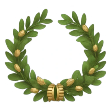ancient greek wreath sticker