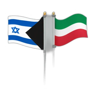 israel and palestine flag mixed sticker