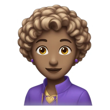 Cœur bleu et violet mélanger sticker