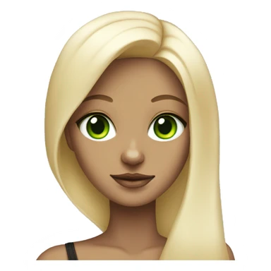 Blonde girl with sphynx cat with green eyes sticker