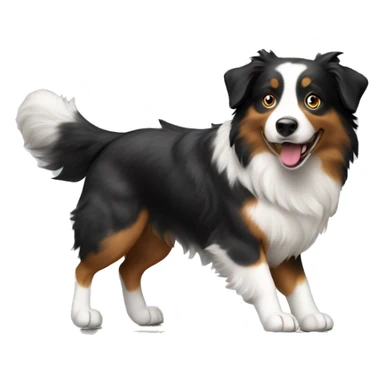 Anvil with Jumping Australian shepherd  sticker