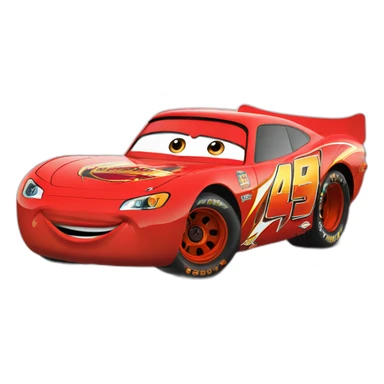 Flash mcqueen from cars movie sticker