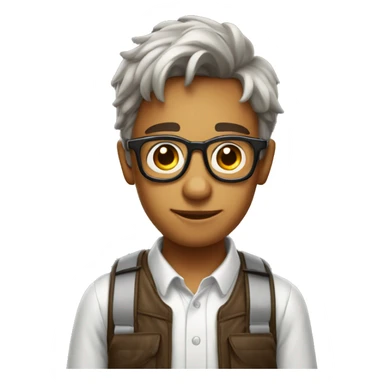 A nerd boy with spectacles drinking Diet Coke sticker