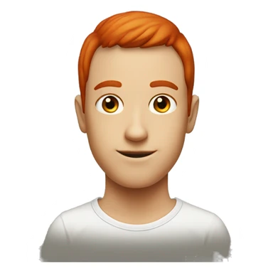 Two circles at the bottom and an oval at the top with a top red head sticker