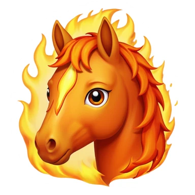 Happy fire horse emoji sad fire horse emoji worried fire horse emoji sticker