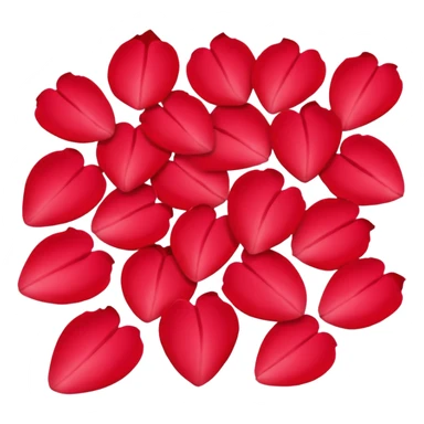 Rose petals sticker