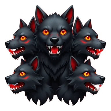 Cerbero perro de tres cabezas  sticker