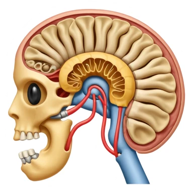 auditory system anatomy sticker