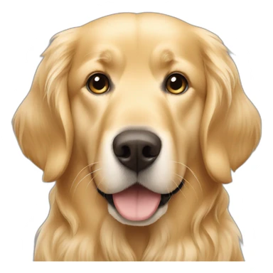 Golden retriever with white girl  sticker