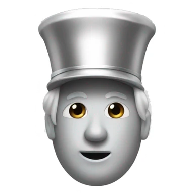 Silver marching band baritone sticker