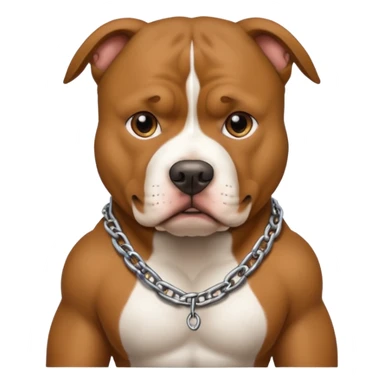 Dog wearing a chain that says gangster sticker