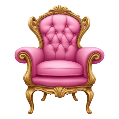 pink victorian armchair sticker