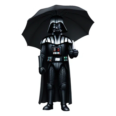 Darth Vader holding a parasol sticker