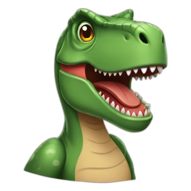 un t-rex maquillage sticker