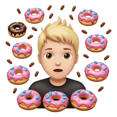 white person exploding doughnuts cats fart death sticker