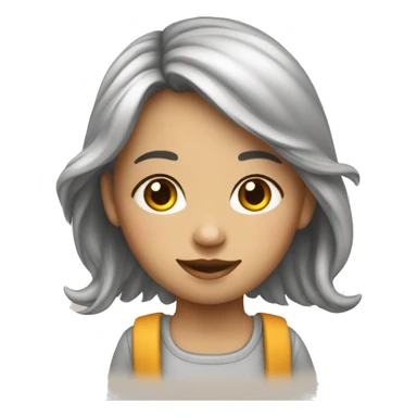 Un fille qui fait de la peinture avec des taches sticker