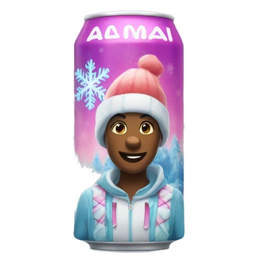 alani energy drink winter wonderland  sticker