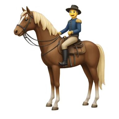 Chat sur un cheval sticker