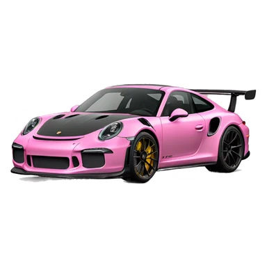 porsche GT3 rs pink sticker