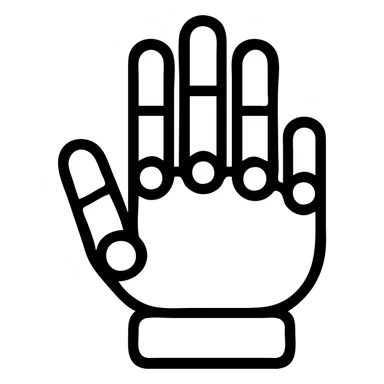 robotic hand sticker