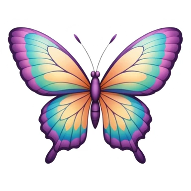 mariposa aesthetic de color sticker