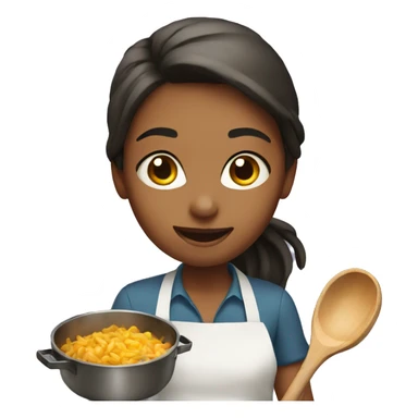 Girl cooking  sticker