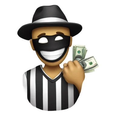 Emoji of a criminal sticker