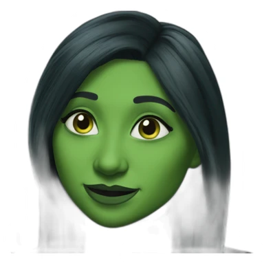 Elphaba wicked cynthia erivo black hair sticker