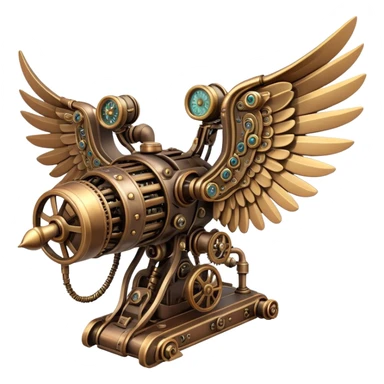 artificial ancient machines  wings  sticker