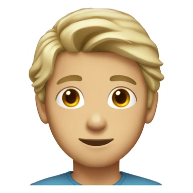 Young man with shoulder-length dirty blonde hair boy wearing a gray headband sticker