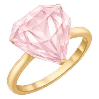 light pastel pink diamond ring emoji sticker