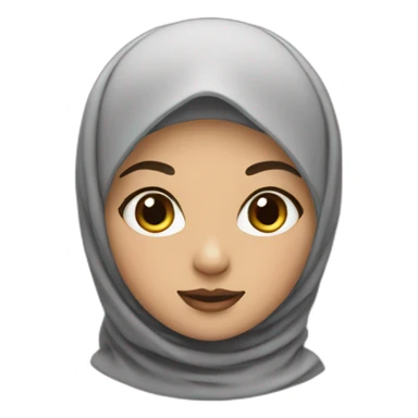 Memoji hijab girl sticker
