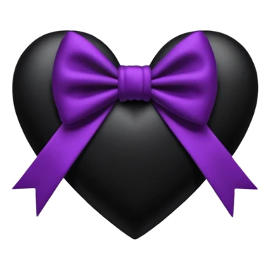 heart with a velvet bow, goth sticker