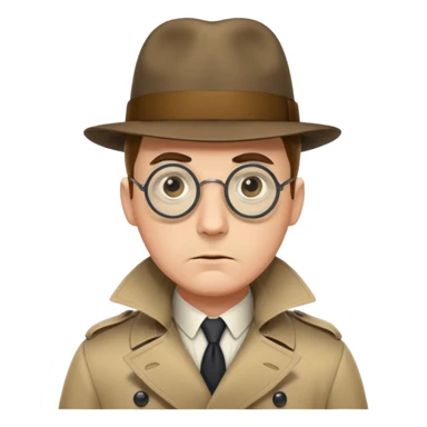 detective with a monocle sticker