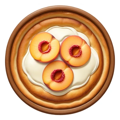 peach dutch baby sticker