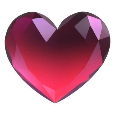 crystal heart sticker