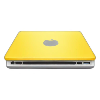Yellow laptop sticker