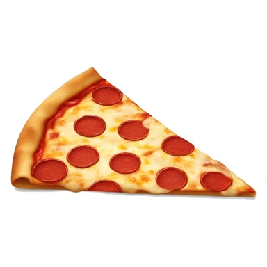 Create a pepperoni piza slice shapped like a heart sticker