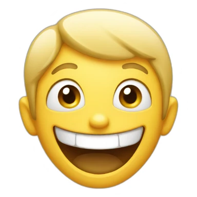 Excited face sticker