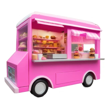 Barbie’s dream house/food truck assembled from 2 pieces  sticker